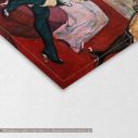 Canvas print The salon in ther rue des Moulins, Henri de Toulouse Lautrec