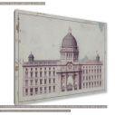 Canvas print Building in gravure I