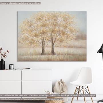 Πίνακας σε καμβά Paysage d'automne I