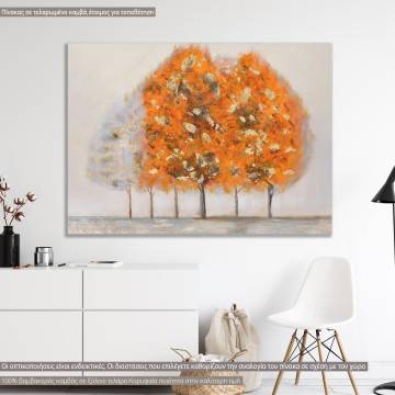 Canvas print, Orange trees