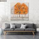 Πίνακας σε καμβά Orange trees τετράγωνος