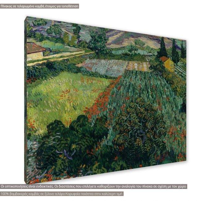 Canvas print Field with poppies, Vincent van Gogh