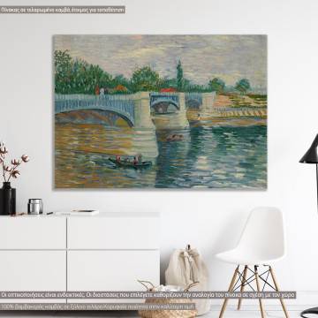 Canvas print The Seine, Vincent van Gogh
