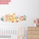 Kids wall stickersHappy frienfly animals