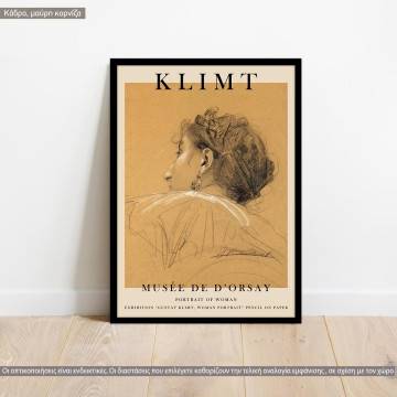 Exhibition Portrait of woman, Klimt G, Poster