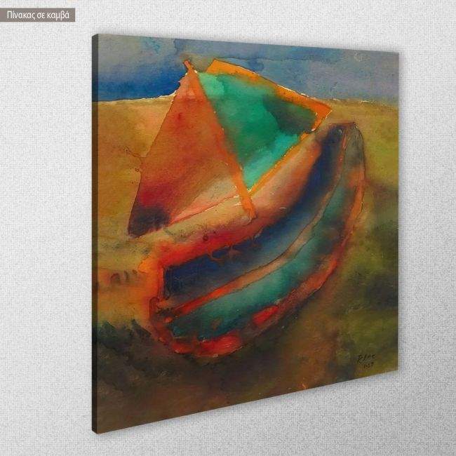 Canvas print Boat floating, Klee P.