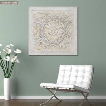 Πίνακας σε καμβά Geometrical floral design