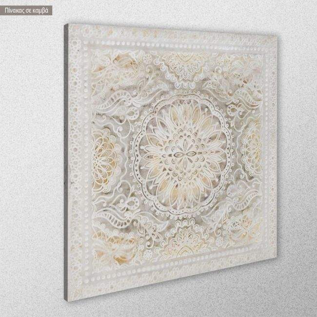 Canvas print Geometrical floral design