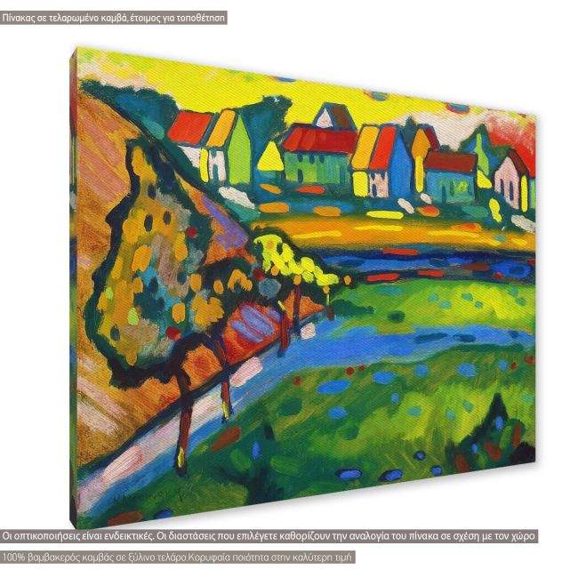 Canvas print A Bavarian city, Kandinsky W.