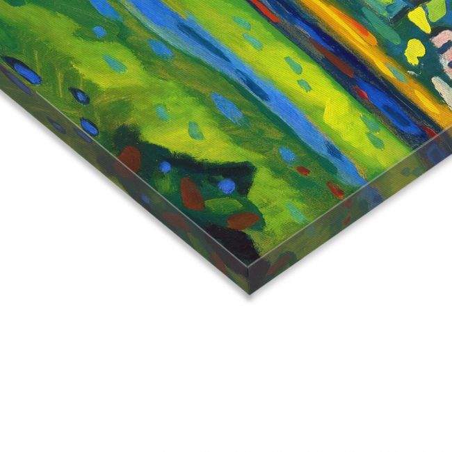 Πίνακας ζωγραφικής A Bavarian city, Kandinsky W, αντίγραφο σε καμβά, λεπτομέρεια