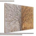 Canvas print, Golden and silver tree