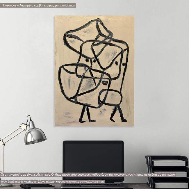 Canvas print Burdened children, Klee P.