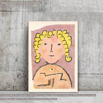 Canvas print Head of a child, Klee P.