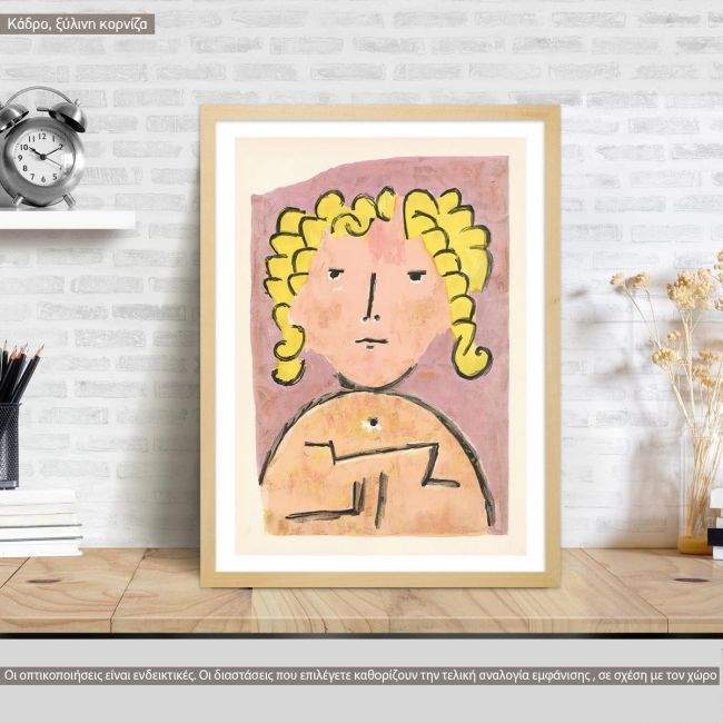 Canvas print Head of a child, Klee P.