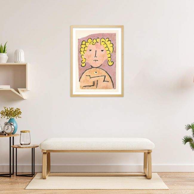 Canvas print Head of a child, Klee P.