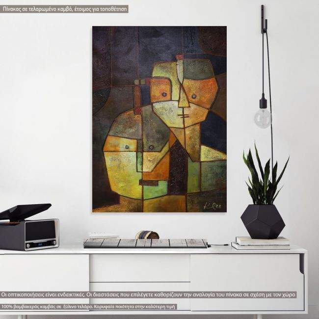 Canvas print Two heads, Klee P.