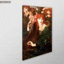 Πίνακας ζωγραφικής The garlanded woman, Rossetti D. G, αντίγραφο σε καμβά, κοντινό