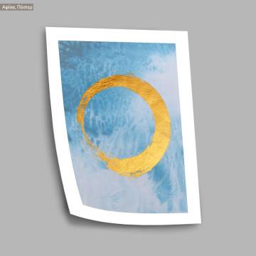 Gold circle, κάδρο, μαύρη κορνίζα 2