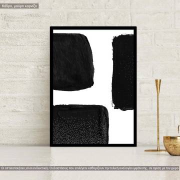 Impasto in black, poster