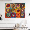 Canvas print Squares with concentric circles, Kandinsky W.