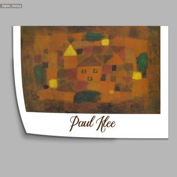 Αφίσα Έκθεσης Klee Paul, Landscape at sunset, κάδρο, μαύρη κορνίζα 2