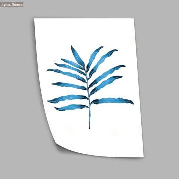 A turquoise watercoloured leaf I, poster 2