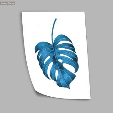 A turquoise watercoloured leaf III, poster 2