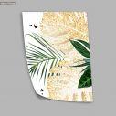 Palm leaves in illustration, poster