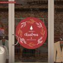 Wall sticker Merry Christmas deep red