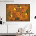 Canvas print Landscape at sunset, Klee P.