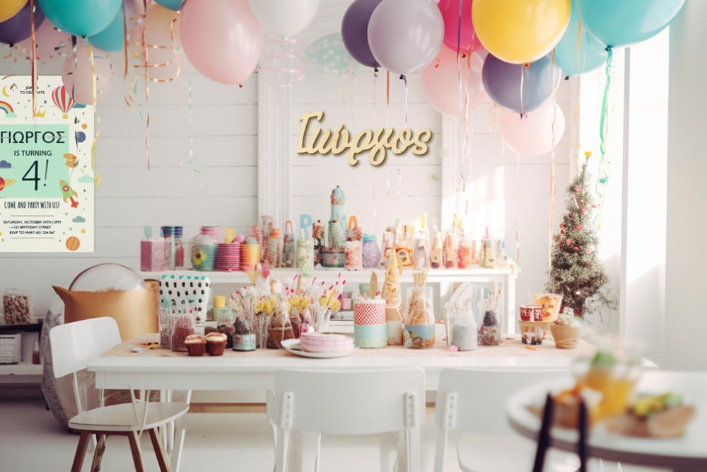 Στολισμός  παιδικού πάρτι,  ιδέες  και υλικά 